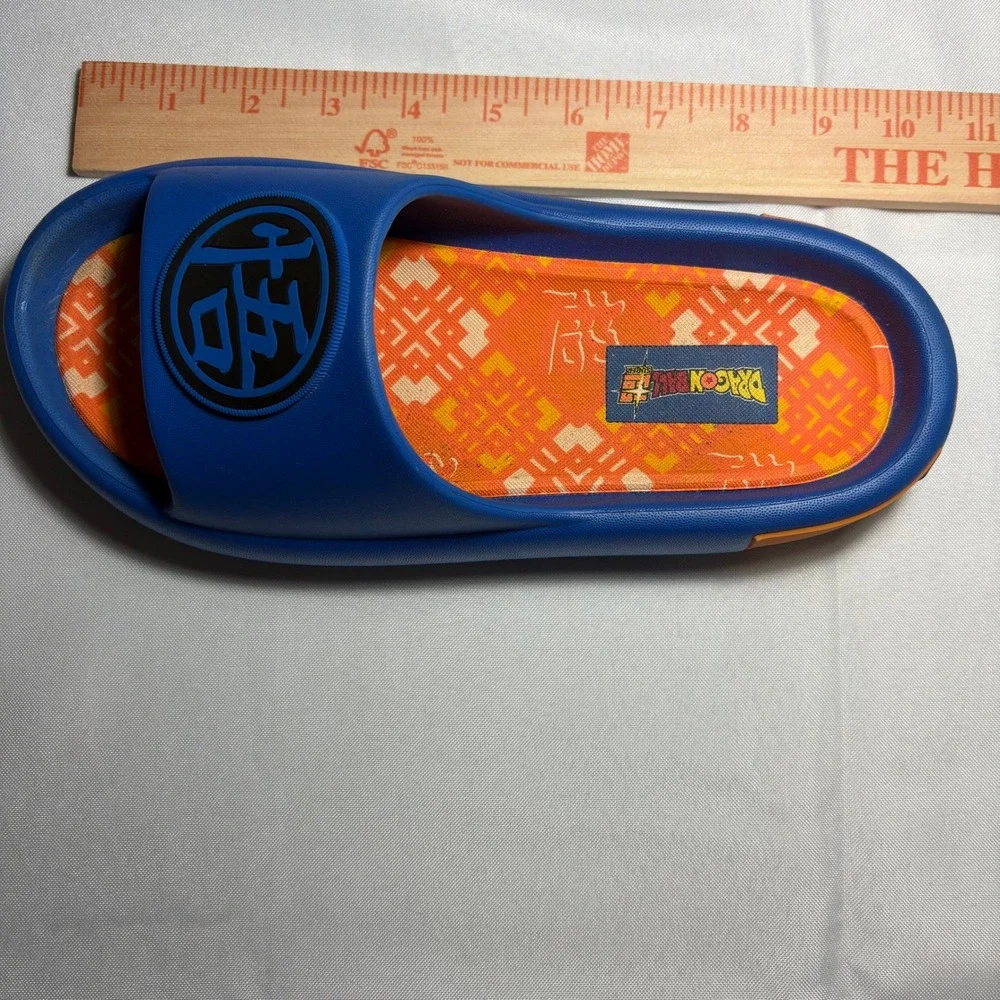 Dragon Ball Z Goku Slides Sandals Blue Orange Anime M 7 W 9 Anime Pool Beach Fun